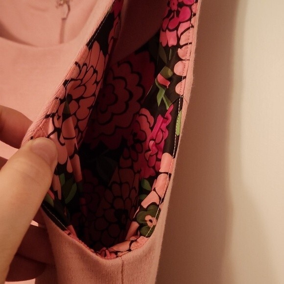 Lilly Pulitzer Pink Sheath Dress w/ Scallop Detail & Belt Size 4 - Picture 6 of 10